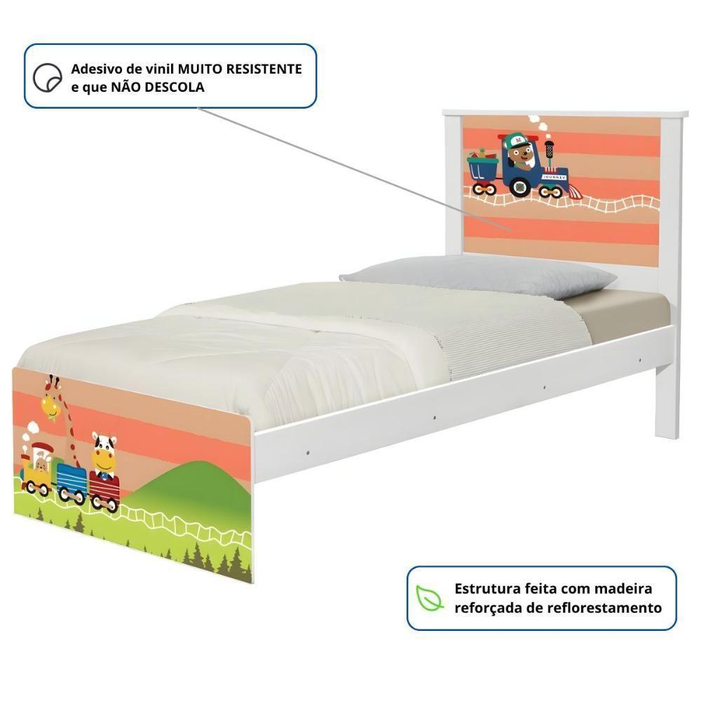 Cama Juvenil Zap Trenzinho Com Colchão - 2