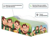 Cama Carro Solteiro Joy Macacos Solteiro Com Colchão - 2