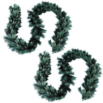 Jogo 2 Festão Verde Aramado Prime 180 Galhos 2,7 Metros X 23cm - Master Christmas