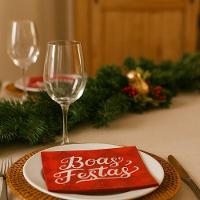 Jogo 2 Festão Verde Aramado Prime 180 Galhos 2,7 Metros X 23cm - Master Christmas - 2