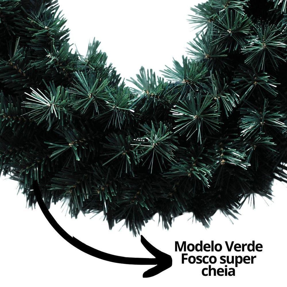 Guirlanda Natalina Verde 45cm Com 70 Galhos Prime - Master Christmas - 5