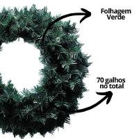 Guirlanda Natalina Verde 45cm Com 70 Galhos Prime - Master Christmas - 3