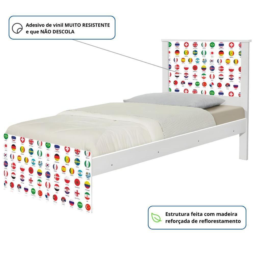 Bi Cama Juvenil Zap Futebol Seleções Copa Com Colchões - 2