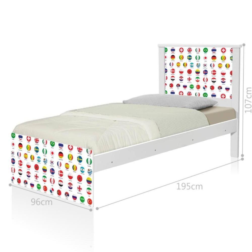 Bi Cama Juvenil Zap Futebol Seleções Copa Com Colchões - 3