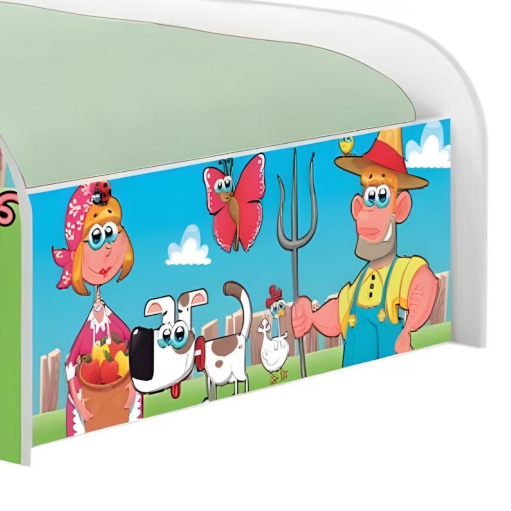 Cama Carro Solteiro Joy Fazendinha E Vaquinha Solteiro - 5