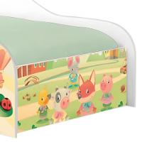 Cama Carro Solteiro Joy Fazendinha E Balões Solteiro - 5