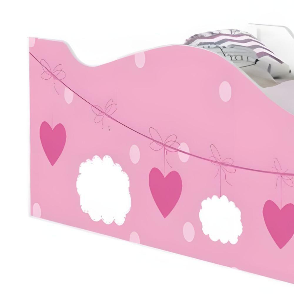 Cama Carro Solteiro Joy Nuvens Meninas Solteiro - 4
