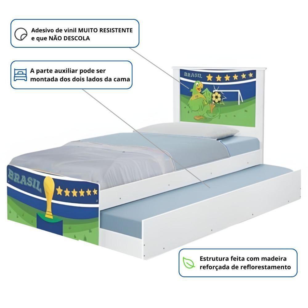 Bi Cama Juvenil Zap Copa Do Mundo Brasil - 3