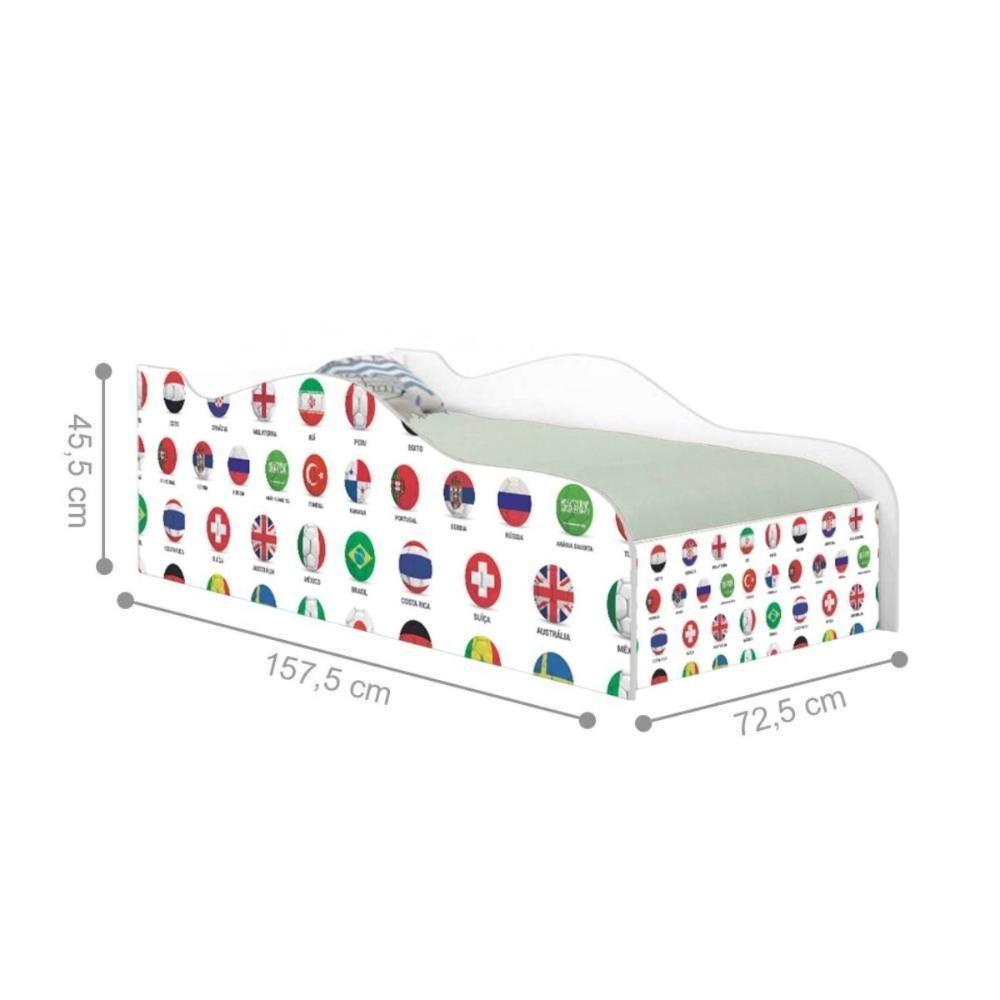 Mini Cama Joy Infantil Glow Futebol Seleção - 3
