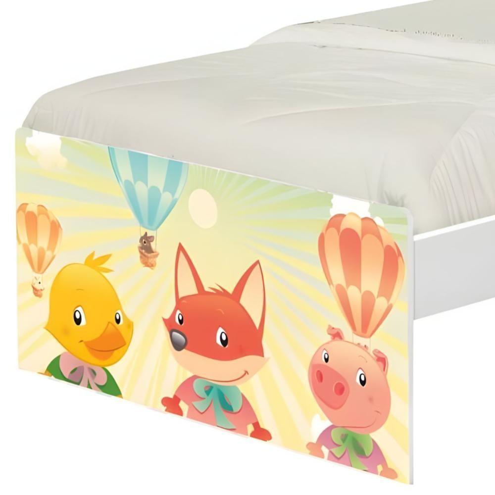 Cama Juvenil Zap Com Cabeceira Fazendinha Animais - 4