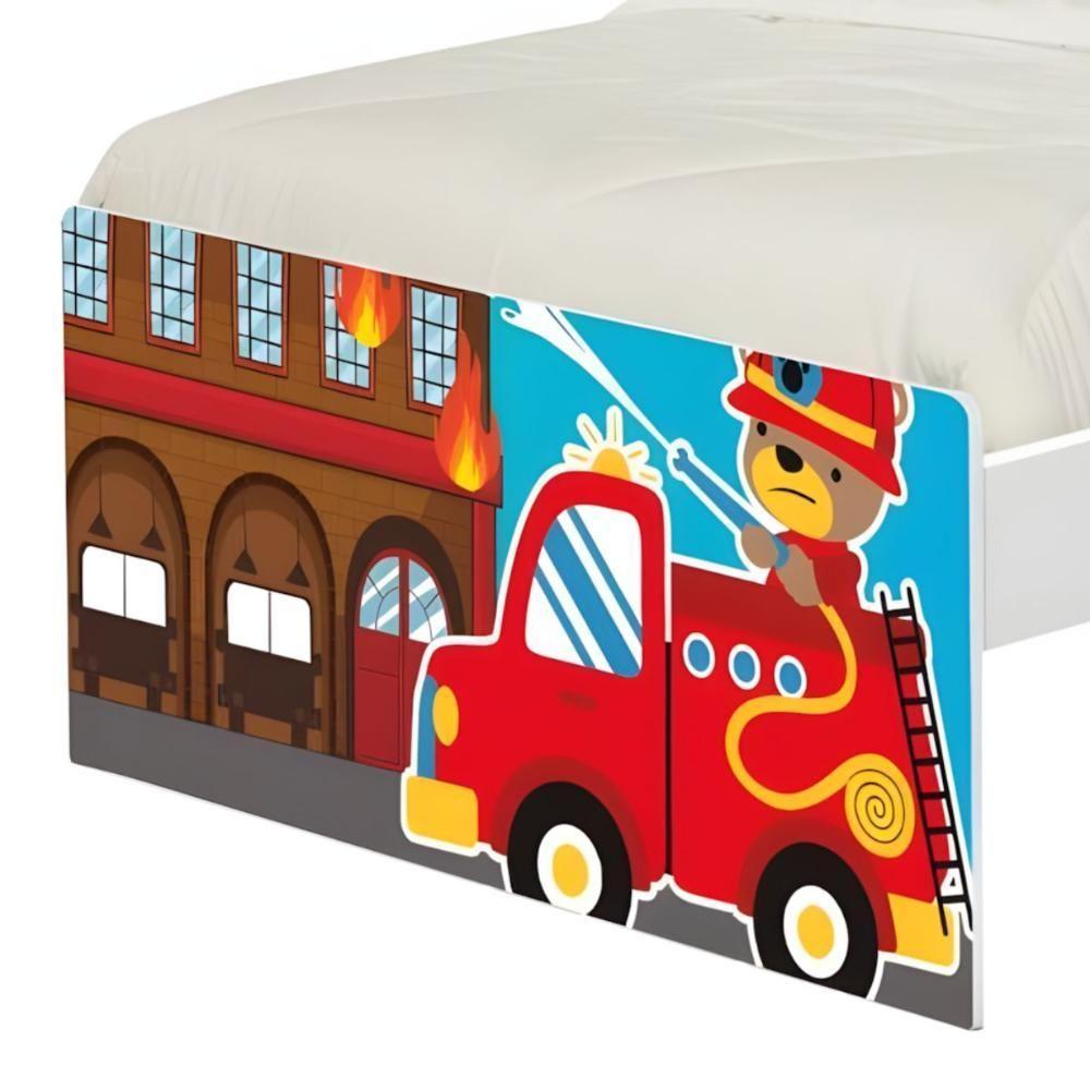 Cama Juvenil Zap Bombeiro Com Colchão - 5