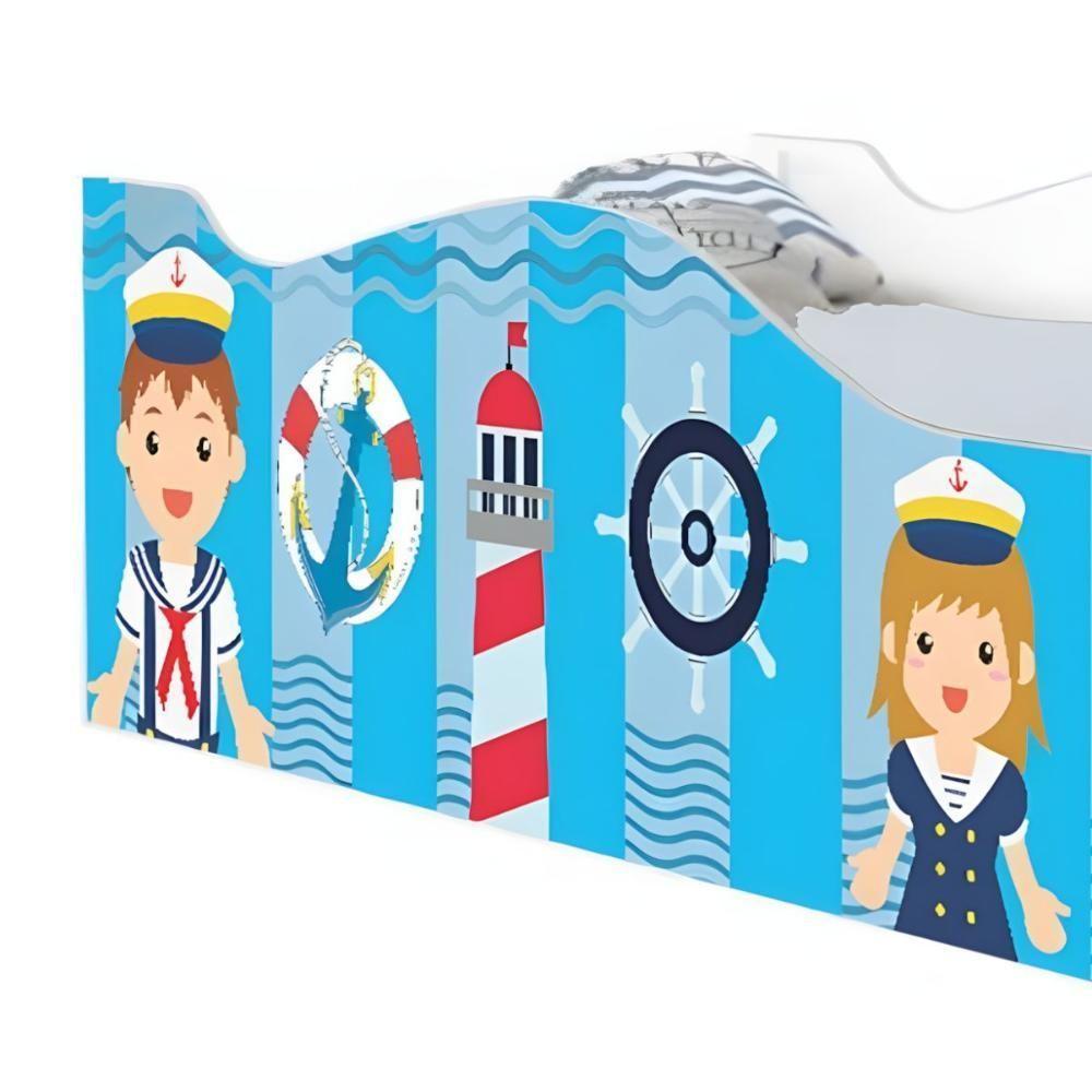 Mini Cama Joy Capitão Marinhos Meninos Com Colchão - 4