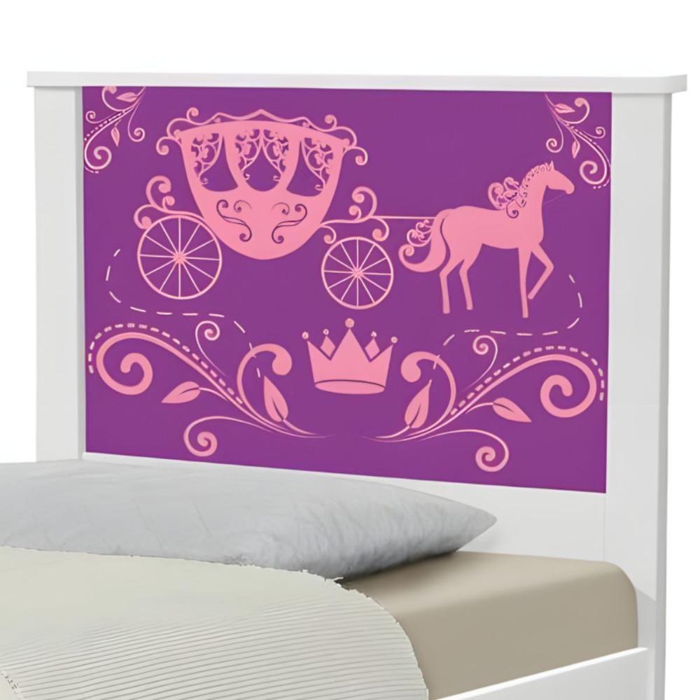 Cama Juvenil Zap Com Cabeceira Carruagem Princesa - 4