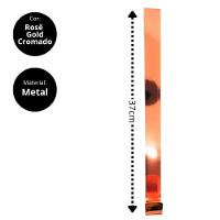 Jogo 2 Suportes Para Guirlanda Metal Rosê Metalizado 37cm Encaixe Porta - Magizi - 6