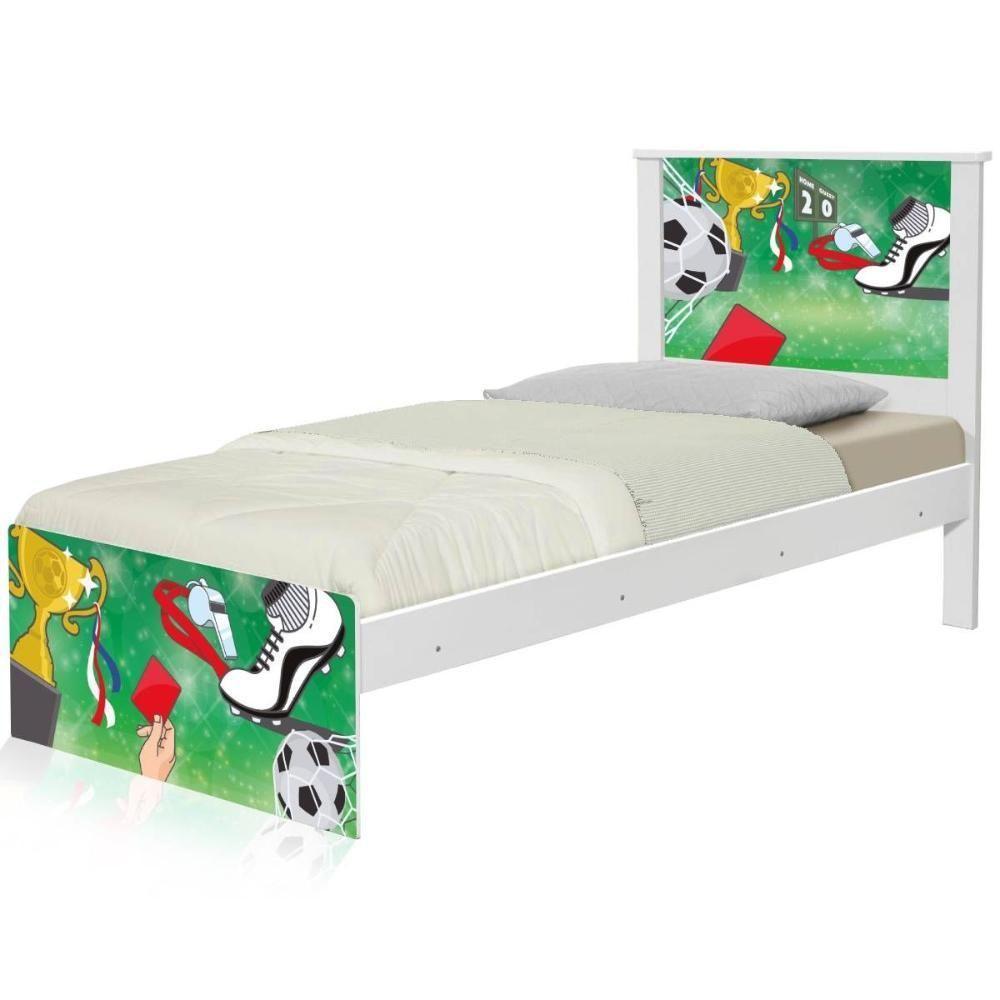 Cama Juvenil Zap Com Cabeceira Futebol Placar - 6