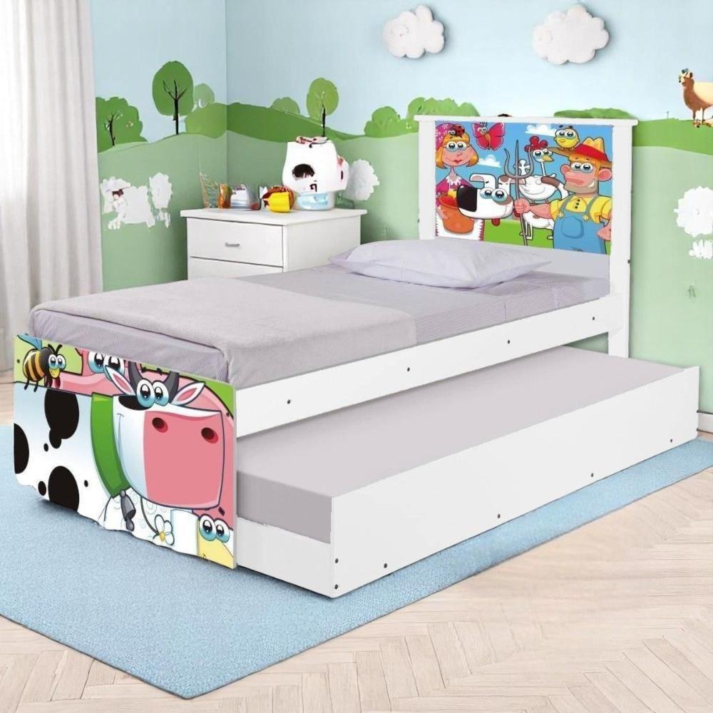 Bi Cama Juvenil Zap Com Cabeceira Fazendinha Feliz - 1