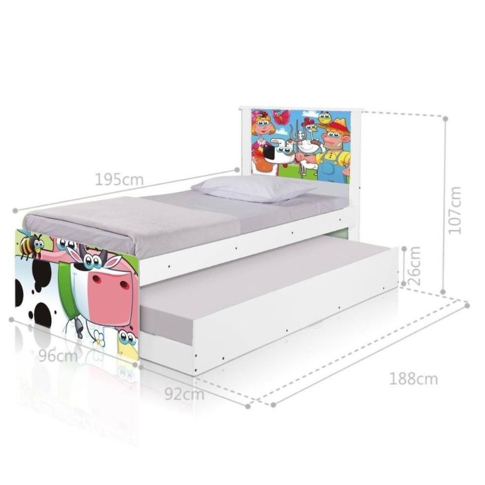 Bi Cama Juvenil Zap Com Cabeceira Fazendinha Feliz - 2