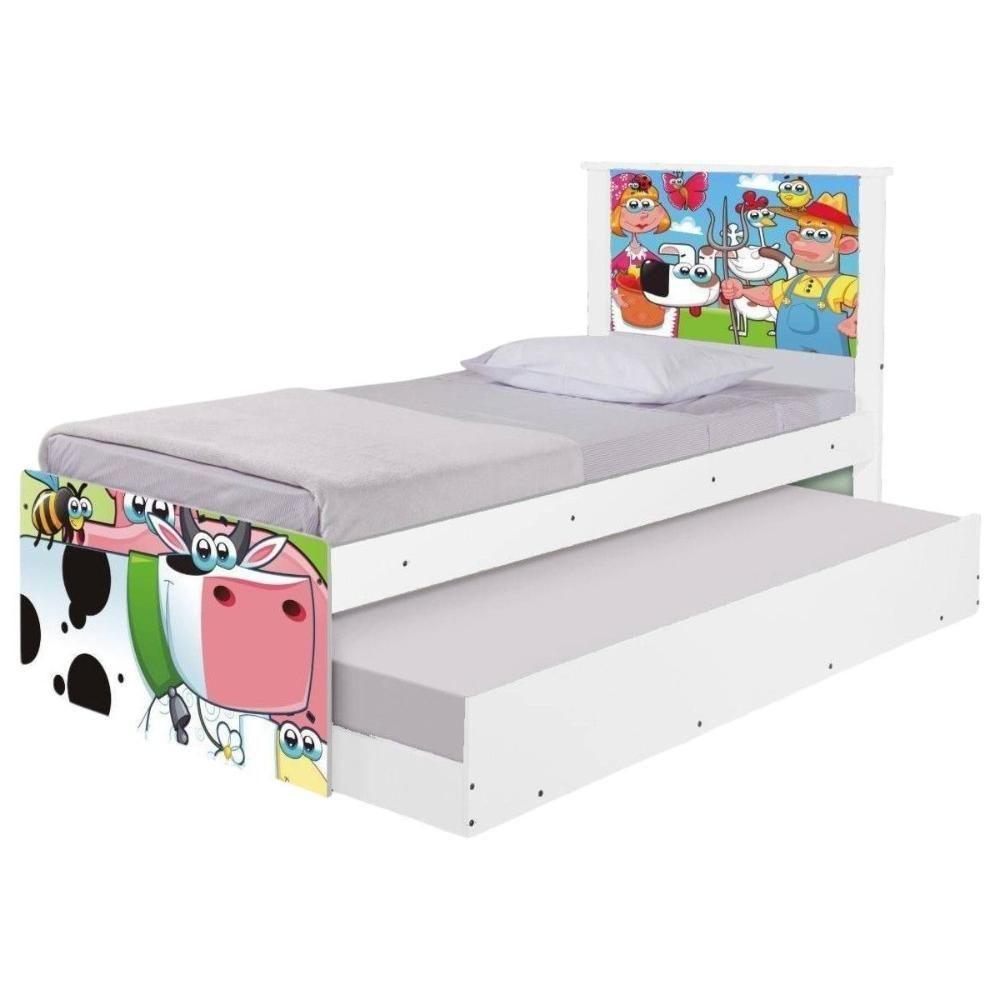 Bi Cama Juvenil Zap Com Cabeceira Fazendinha Feliz - 6