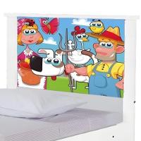 Bi Cama Juvenil Zap Com Cabeceira Fazendinha Feliz - 5