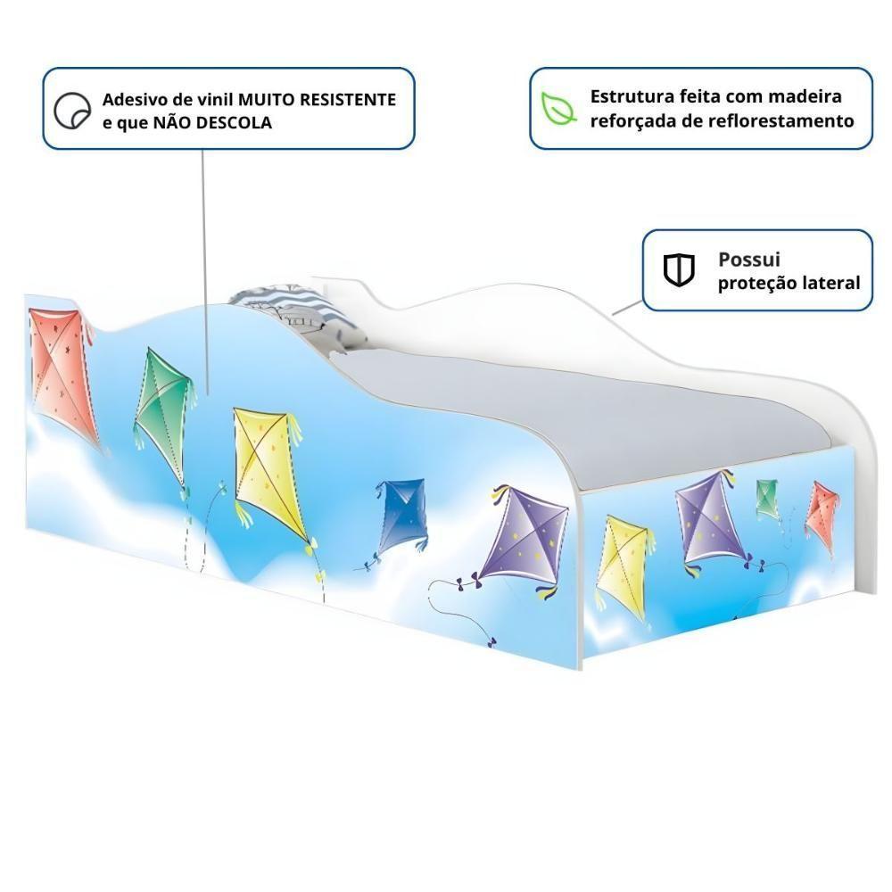 Cama Carro Solteiro Joy Pipa Solteiro Com Colchão - 2