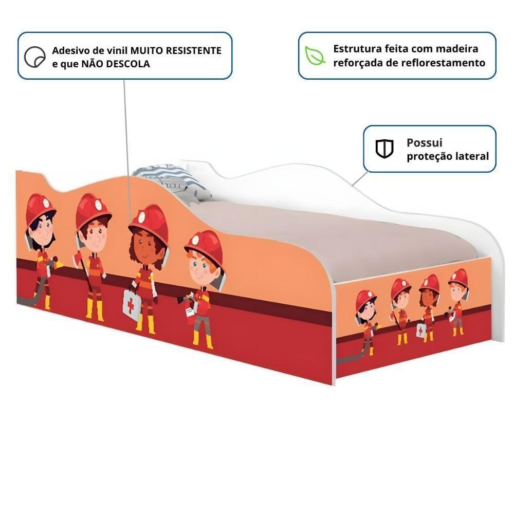 Mini Cama Joy Tropa Bombeiros Com Colchão - 2