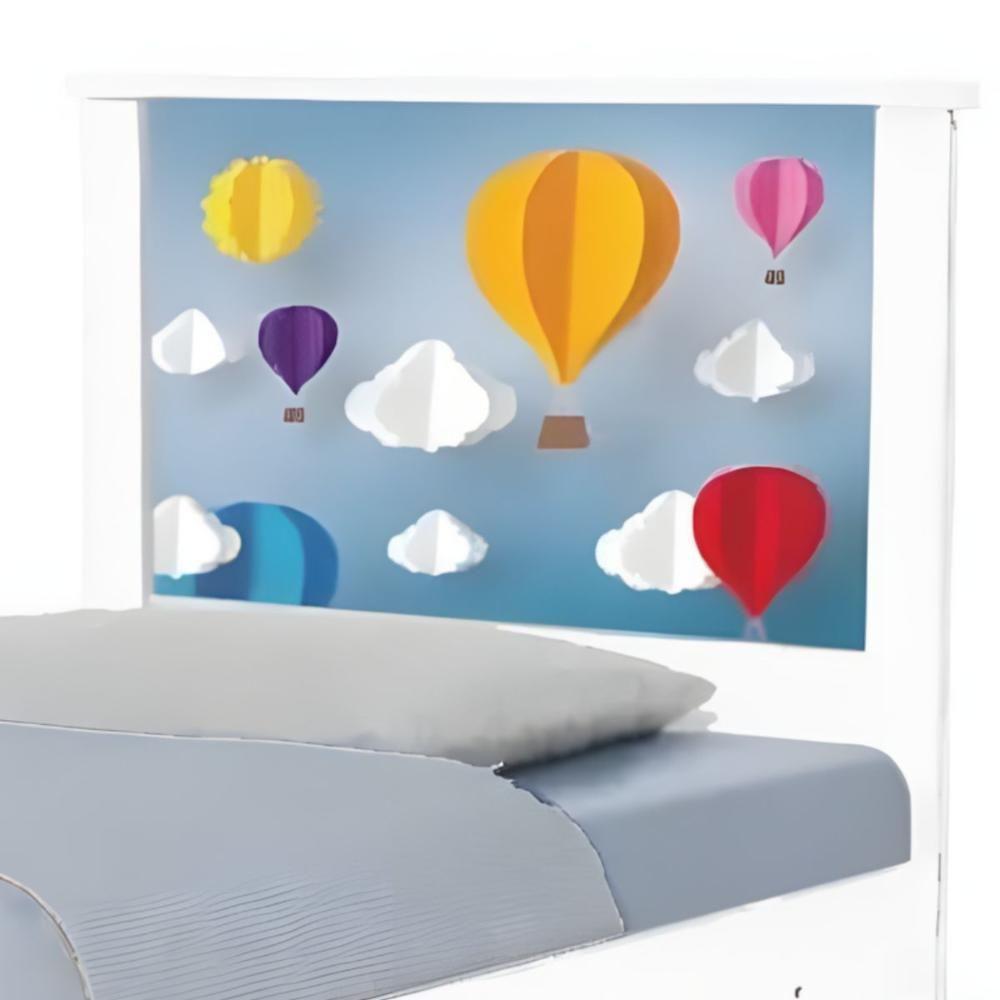 Bi Cama Juvenil Zap Com Cabeceira Balões - 5