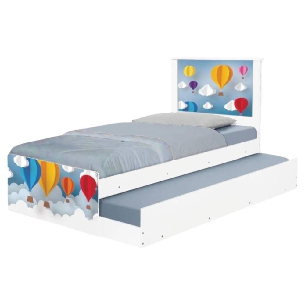 Bi Cama Juvenil Zap Com Cabeceira Balões - 6