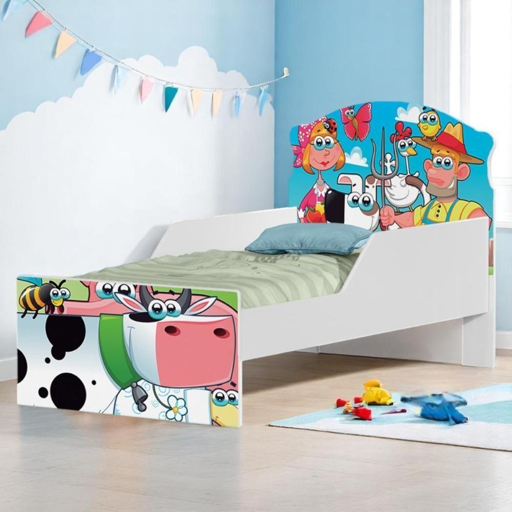 Cama Infantil Tick Fazendinha E Vaquinha Com Colchão - 1