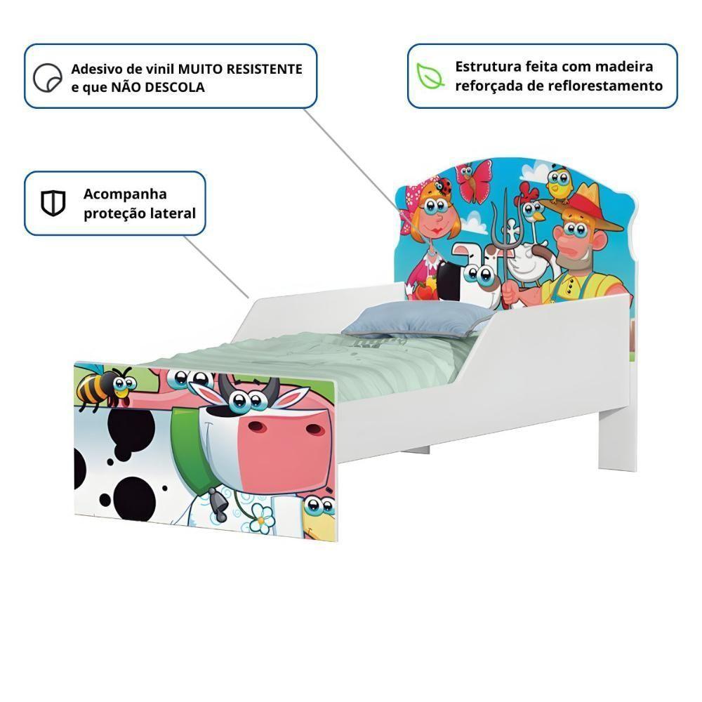 Cama Infantil Tick Fazendinha E Vaquinha Com Colchão - 2
