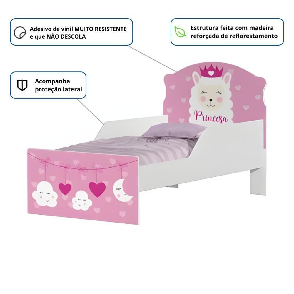 Cama Infantil Tick Princesa Lhama Com Colchão - 4