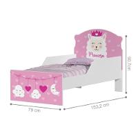 Cama Infantil Tick Princesa Lhama Com Colchão - 3