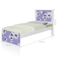 Cama Juvenil Zap Com Cabeceira Mapa Viagens - 2