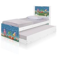 Bi Cama Juvenil Zap Com Cabeceira Fundo Do Mar - 6