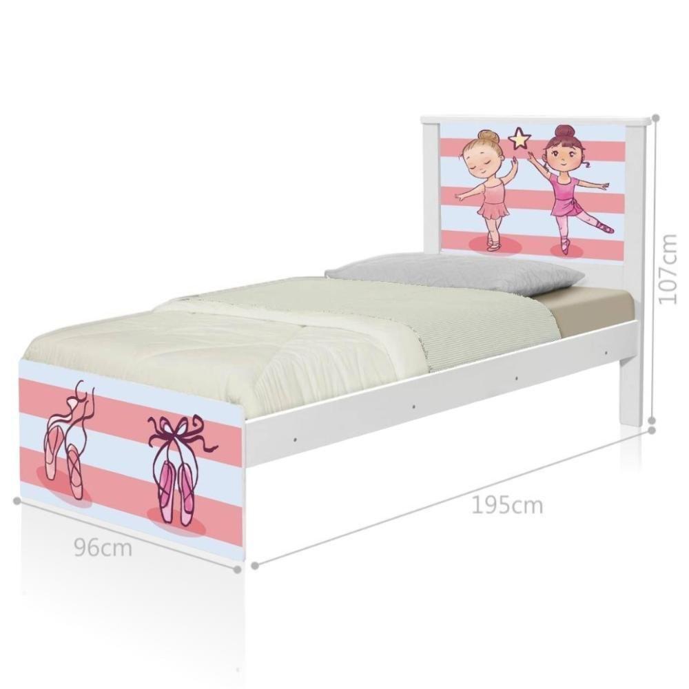 Cama Juvenil Zap Com Cabeceira Bailarinas - 2