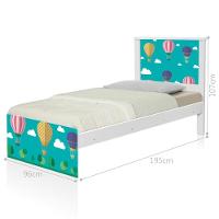 Cama Juvenil Zap Balão No Céu Com Colchão - 3