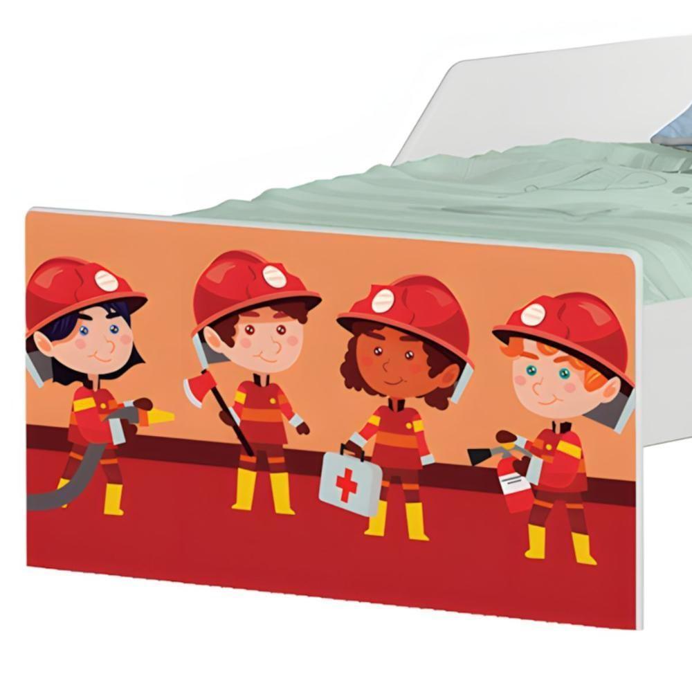 Cama Infantil Tick Tropa Bombeiros Com Colchão - 5