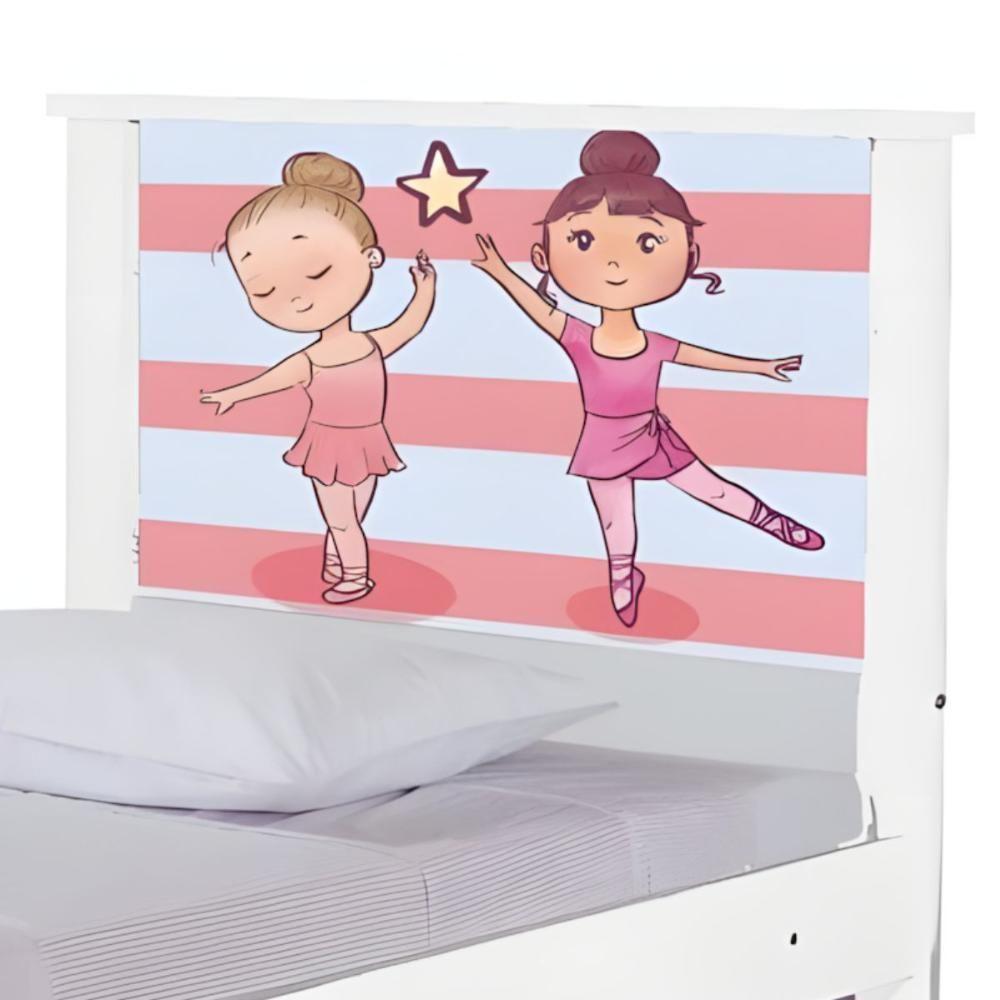 Bi Cama Juvenil Zap Com Cabeceira Bailarinas - 5