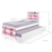 Bi Cama Juvenil Zap Com Cabeceira Bailarinas - 2