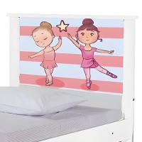 Bi Cama Juvenil Zap Com Cabeceira Bailarinas - 5