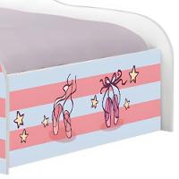Cama Carro Solteiro Joy Bailarinas Meninas Solteiro Com Colchão - 5
