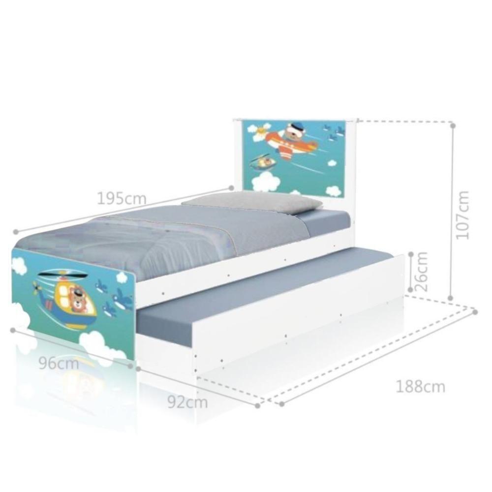 Bi Cama Juvenil Zap Com Cabeceira Patrulha Animal - 2