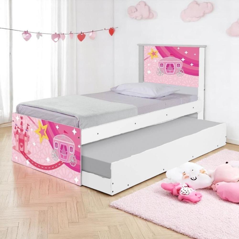 Bi Cama Juvenil Zap Com Cabeceira Carruagem Castelo - 1