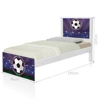 Cama Juvenil Zap Com Cabeceira Copa Futebol Estádio - 2