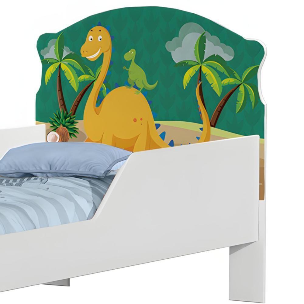 Cama Infantil Tick Dinossauros Com Colchão - 4