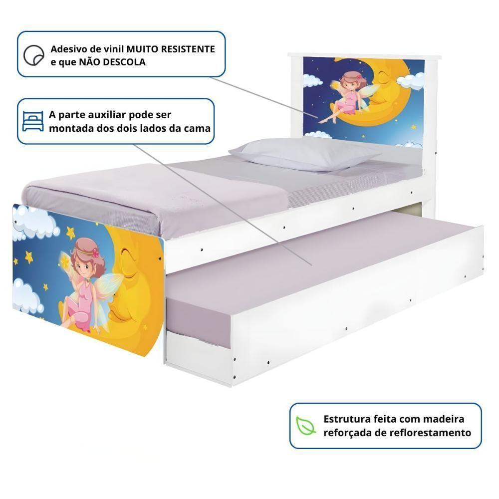 Bi Cama Juvenil Zap Com Cabeceira Fadinha Encantada - 3