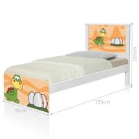 Cama Juvenil Zap Dinossauro Baby Com Colchão - 3