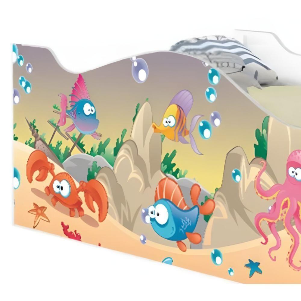 Mini Cama Joy Fundo Do Mar Feliz - 4