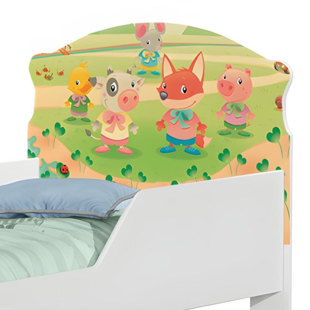 Cama Infantil Tick Fazendinha E Balões Com Colchão - 4