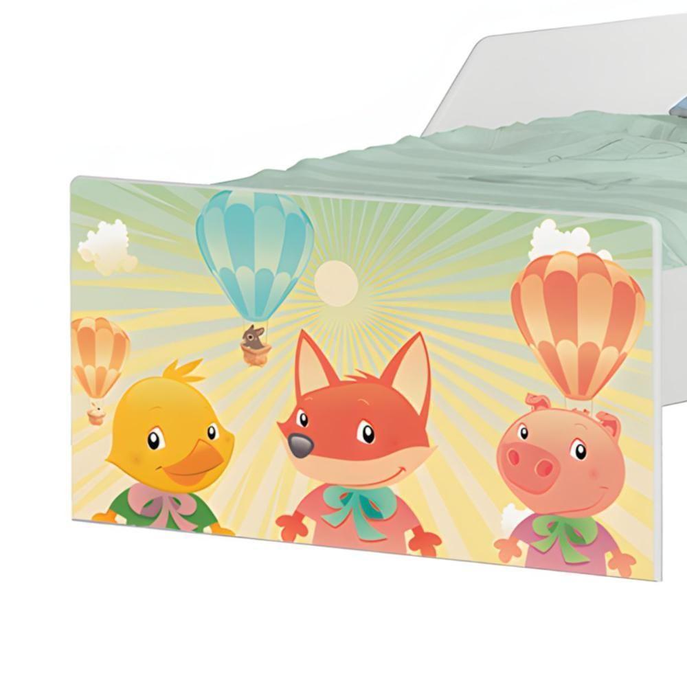 Cama Infantil Tick Fazendinha E Balões Com Colchão - 5