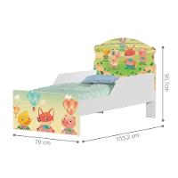 Cama Infantil Tick Fazendinha E Balões Com Colchão - 3